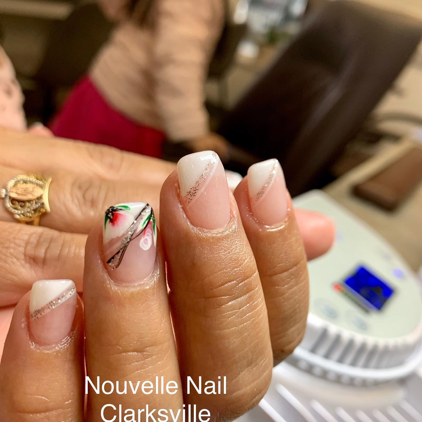 simple french manicure