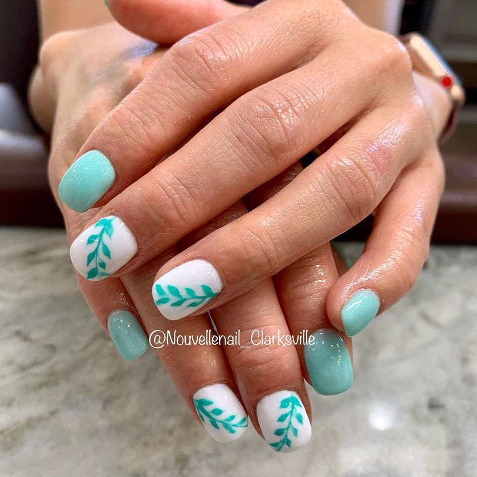 Dipping Powder Nails with designs