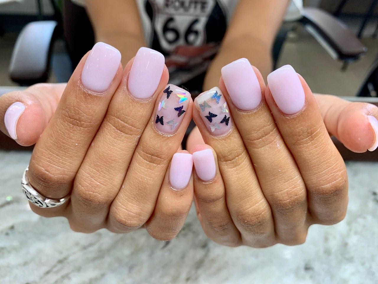 9. Floral and Feminine Dip Nail Designs for Summer - wide 3