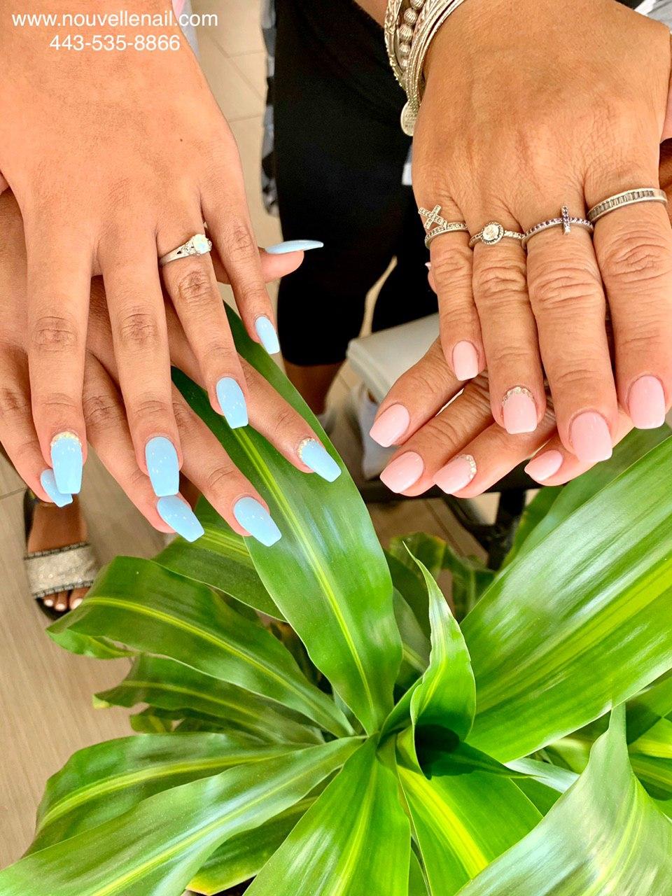 mother and daughter nails done by Nouvelle Nail