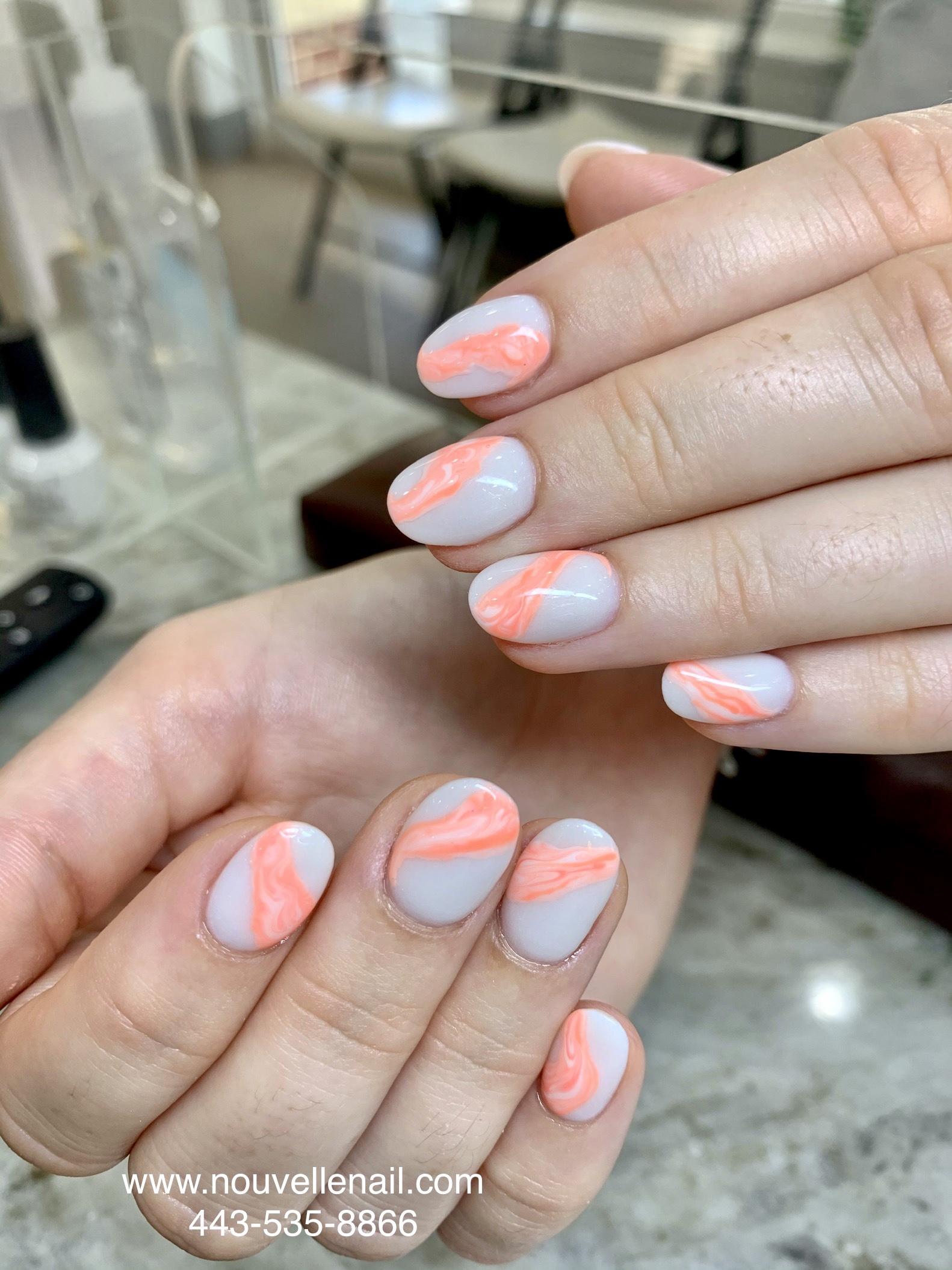 white dipping powder nails with designs