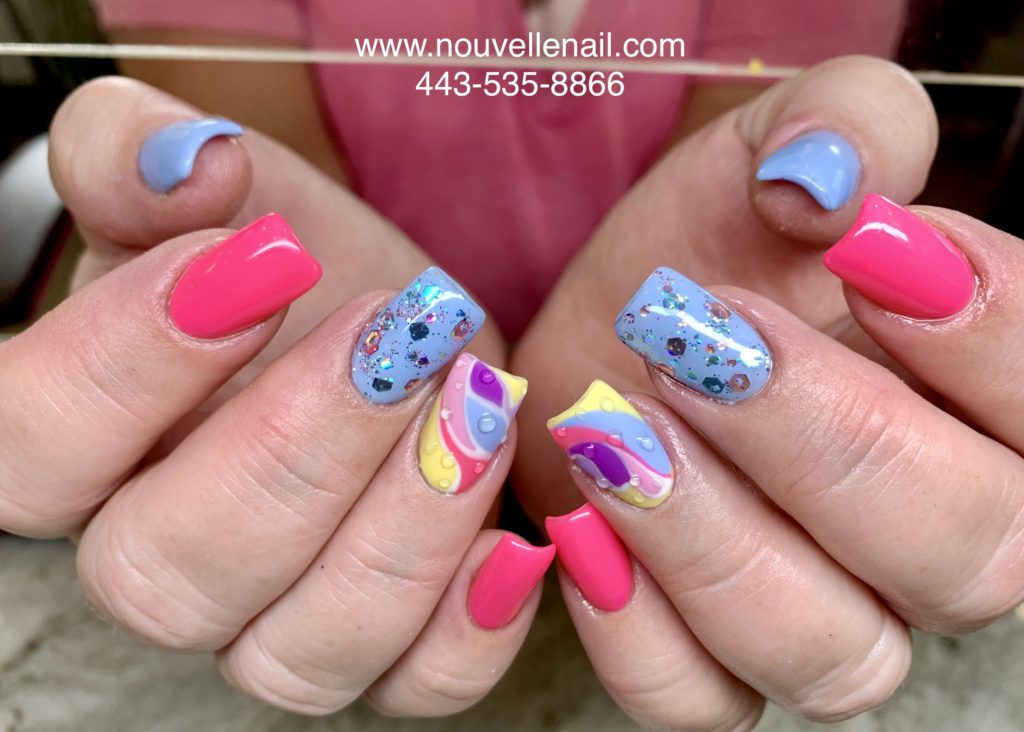 Summer nails with designs