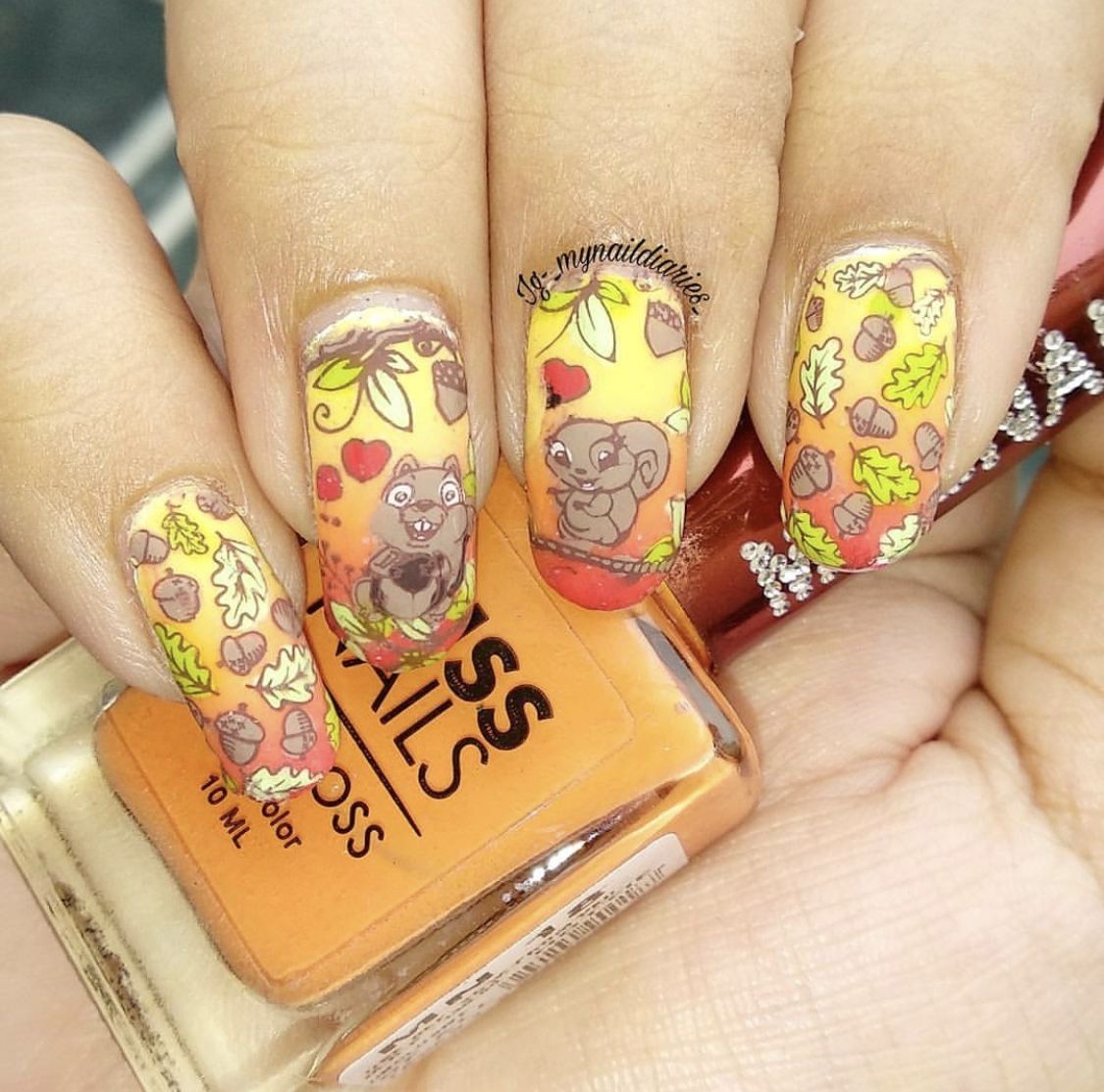 fall nails squirrels